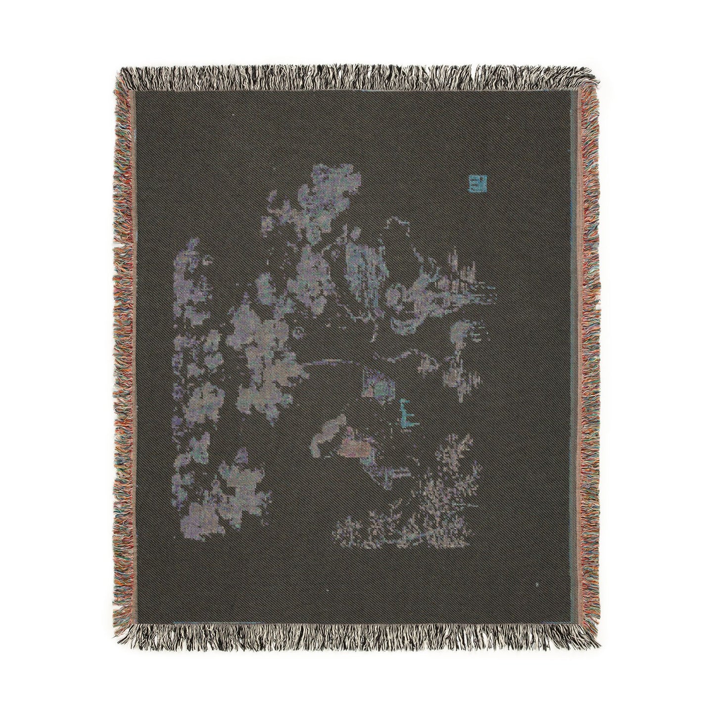 117_two-women-with-needlework-in-a-garden | Woven Tapestry Blanket
