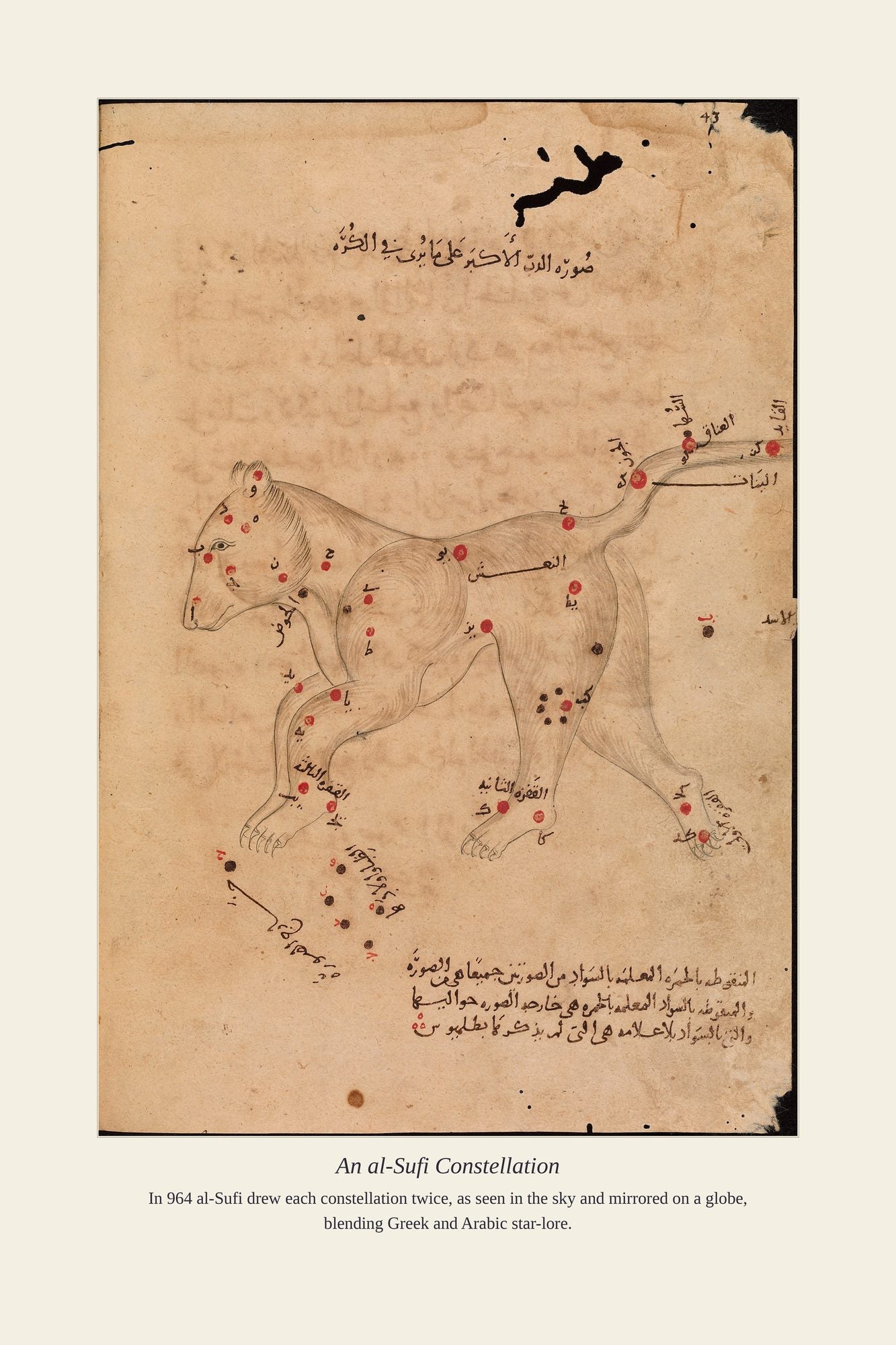 An al-Sufi Constellation — antique art print