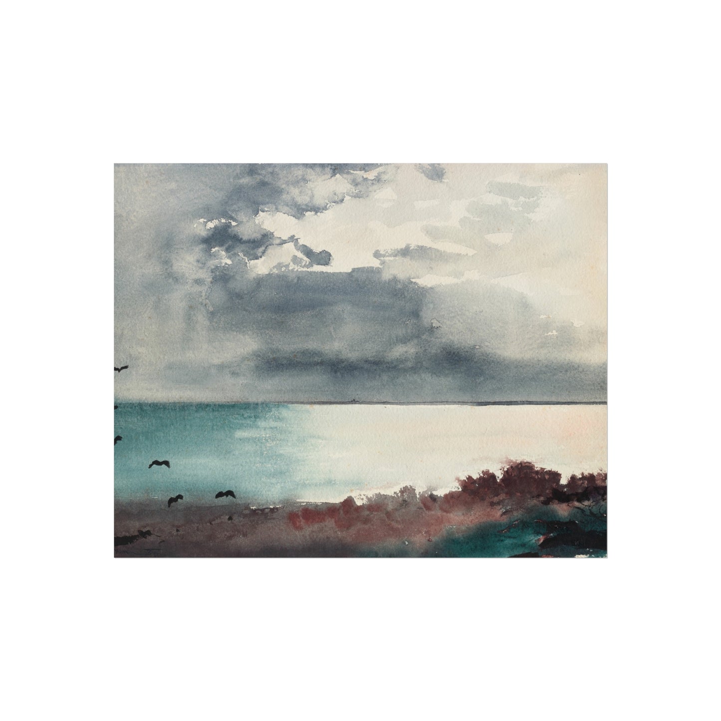 Winslow Homer - Breaking Storm, Coast of Maine | Fine Art Poster