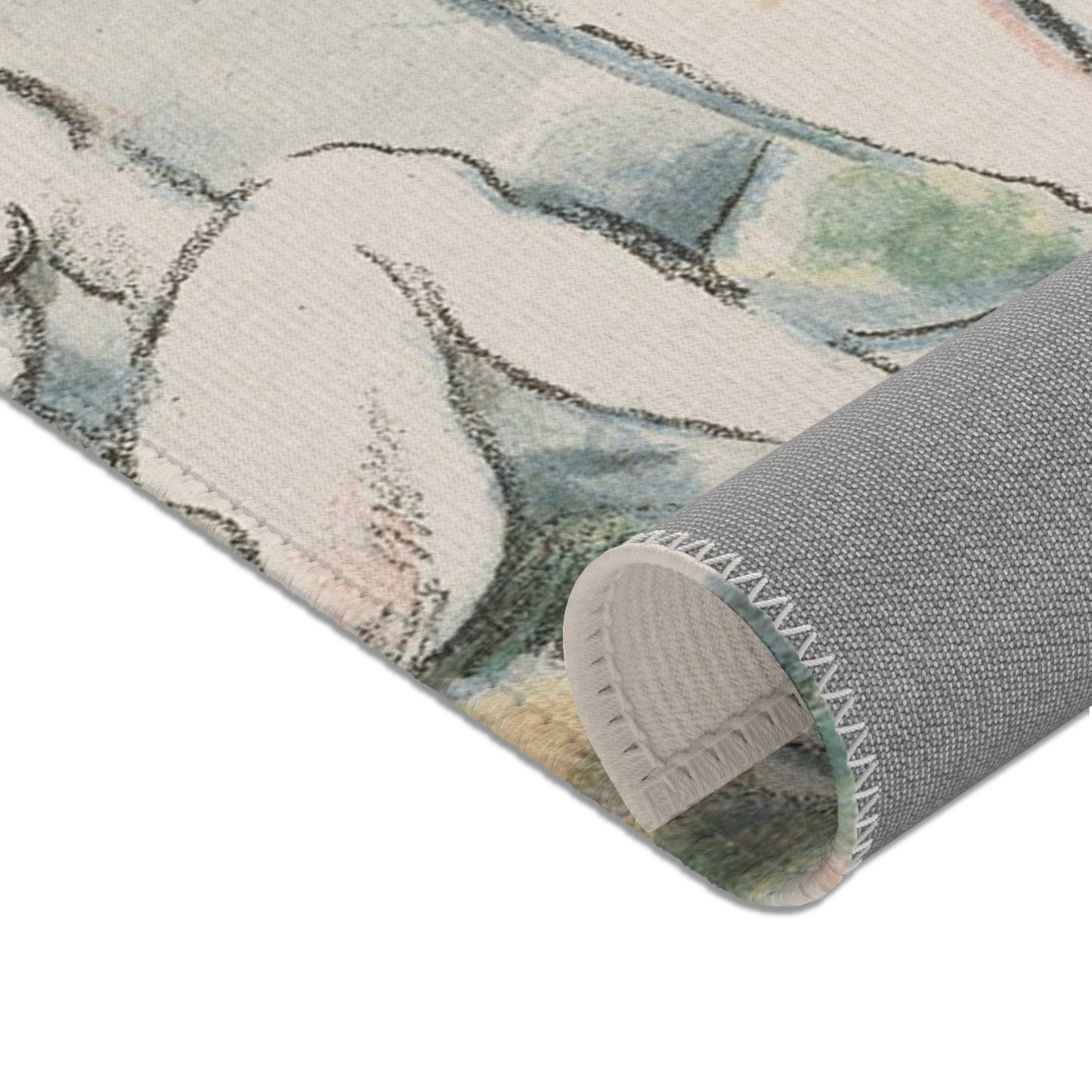 Paul Cezanne - Small Bathers | Area Rug