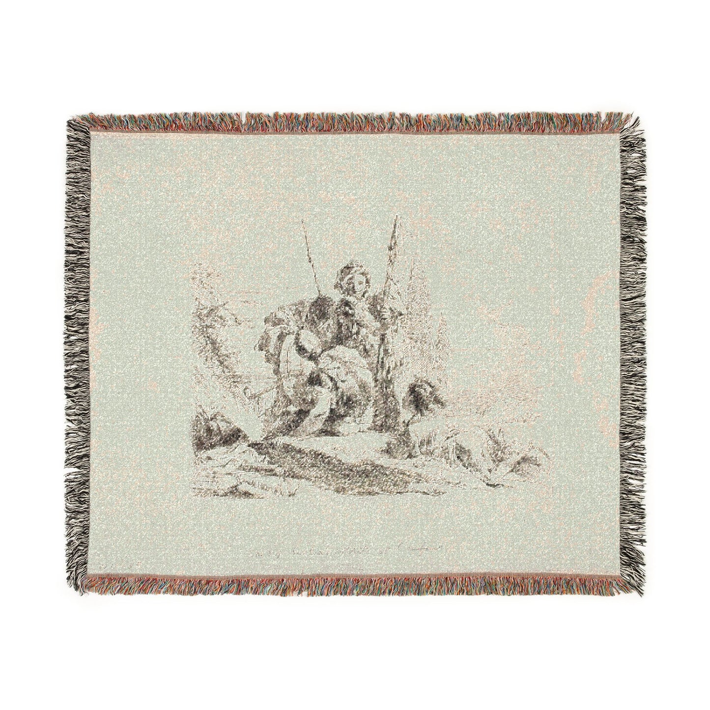 Giovanni Battista Tiepolo - Three Soldiers and a Boy, from Capricci | Woven Tapestry Blanket