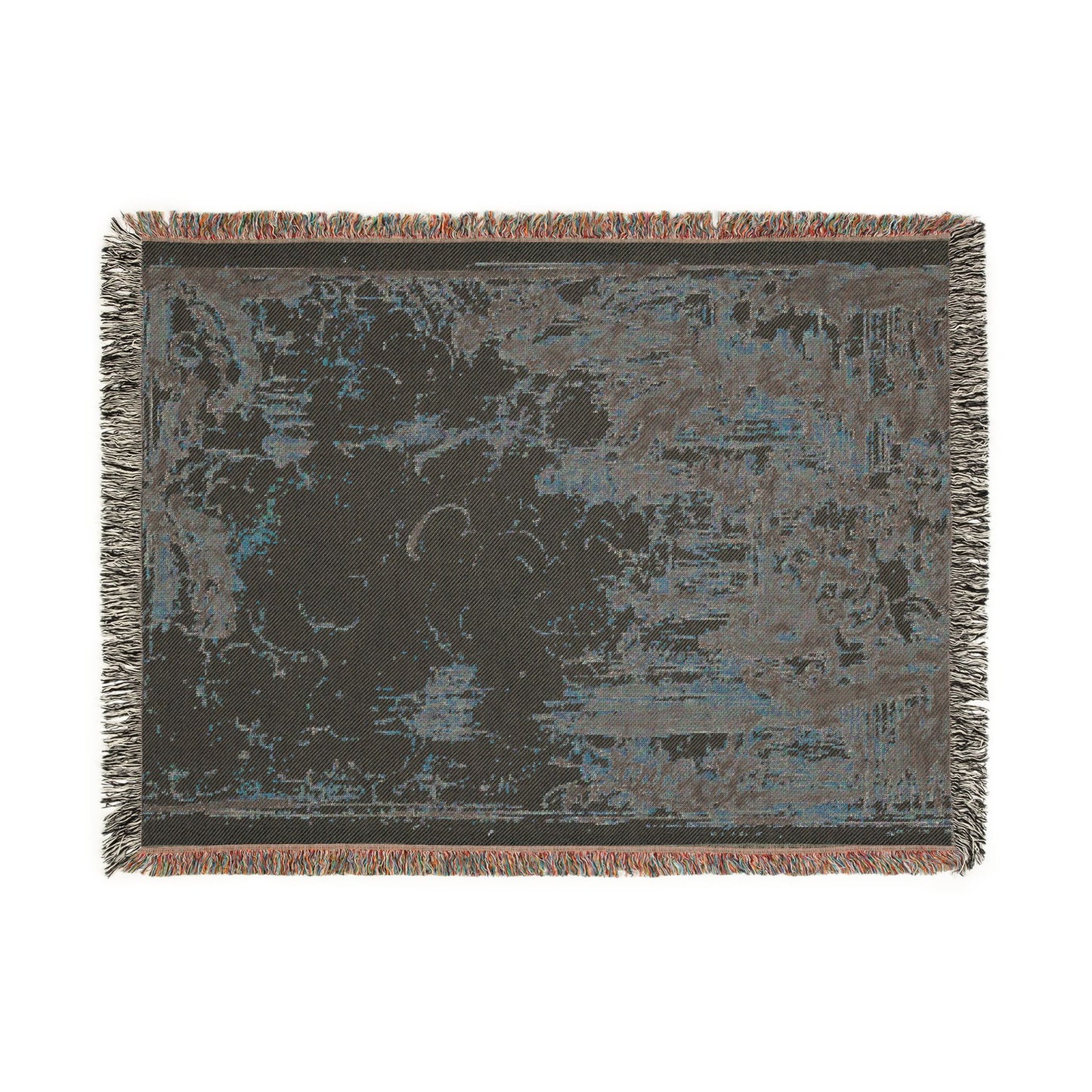 Sacrificial Offering in a Temple Woven Throw Blanket