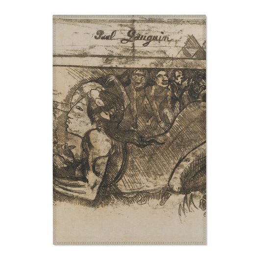 Woman with a Cat — Gauguin Area Rug