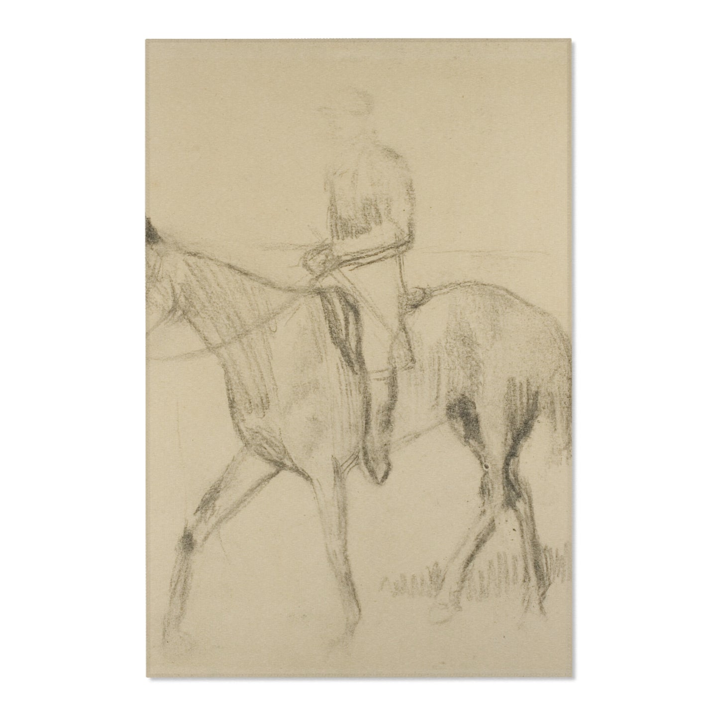 Hilaire Germain Edgar Degas - Horse and Rider | Area Rug