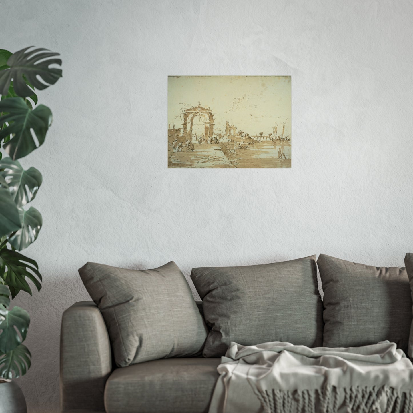 Francesco Guardi - Gateway Near a Landing Bridge | Fine Art Poster
