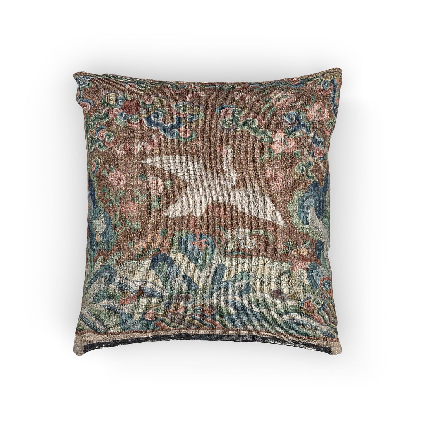 150_rank-badge-with-bird-and-flower-motifs | Woven Pillow