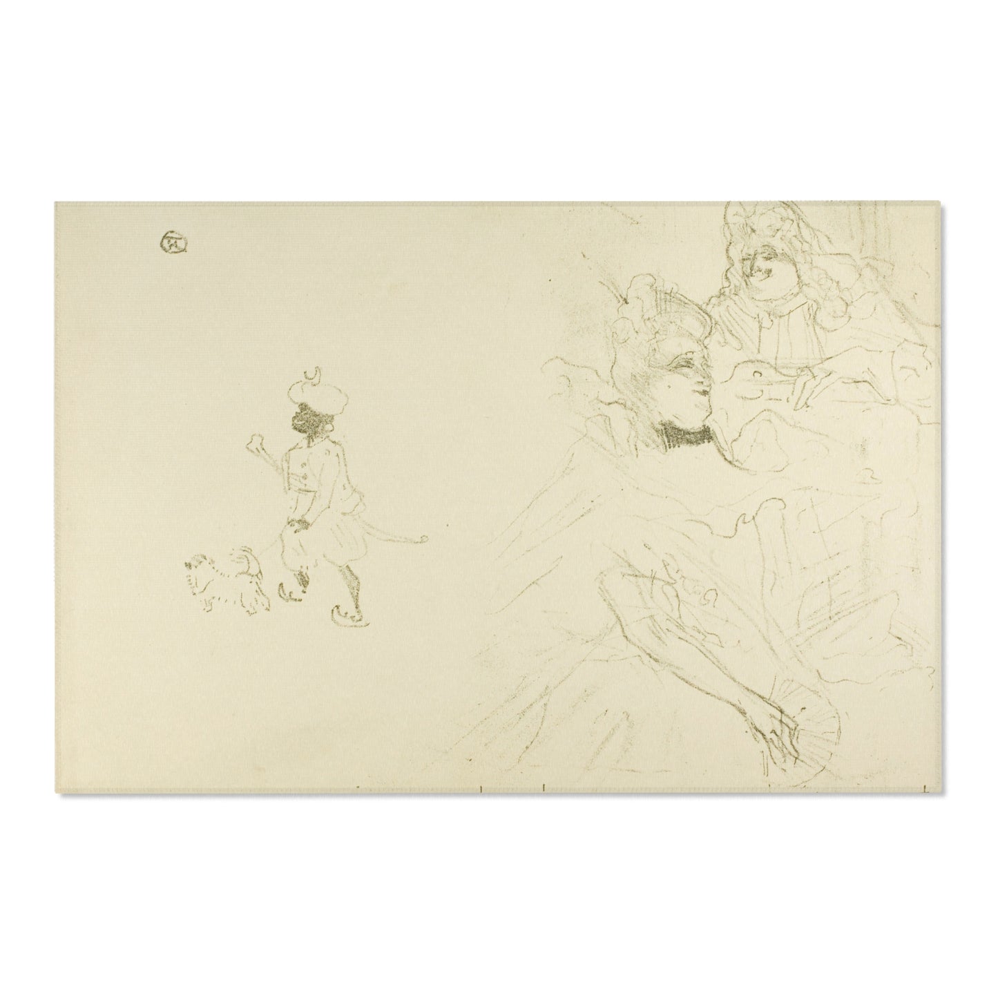 Henri de Toulouse-Lautrec - Cover for L'exemple de Ninon de Lenclos amoureuse | Area Rug