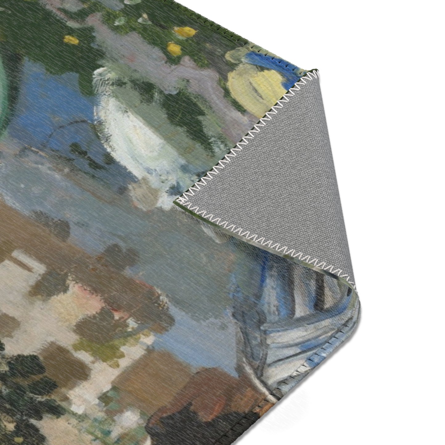 Claude Monet - On the Bank of the Seine, Bennecourt | Area Rug