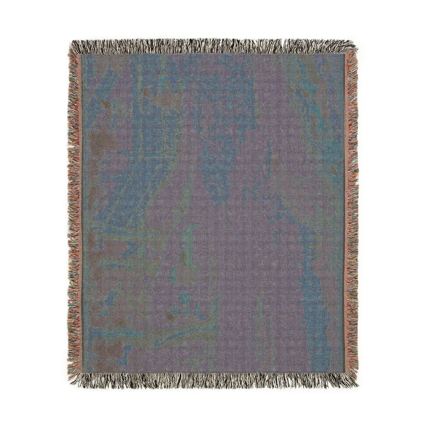 081_zhao-mengfu-writing-the-heart-sutra-in-excha | Woven Tapestry Blanket