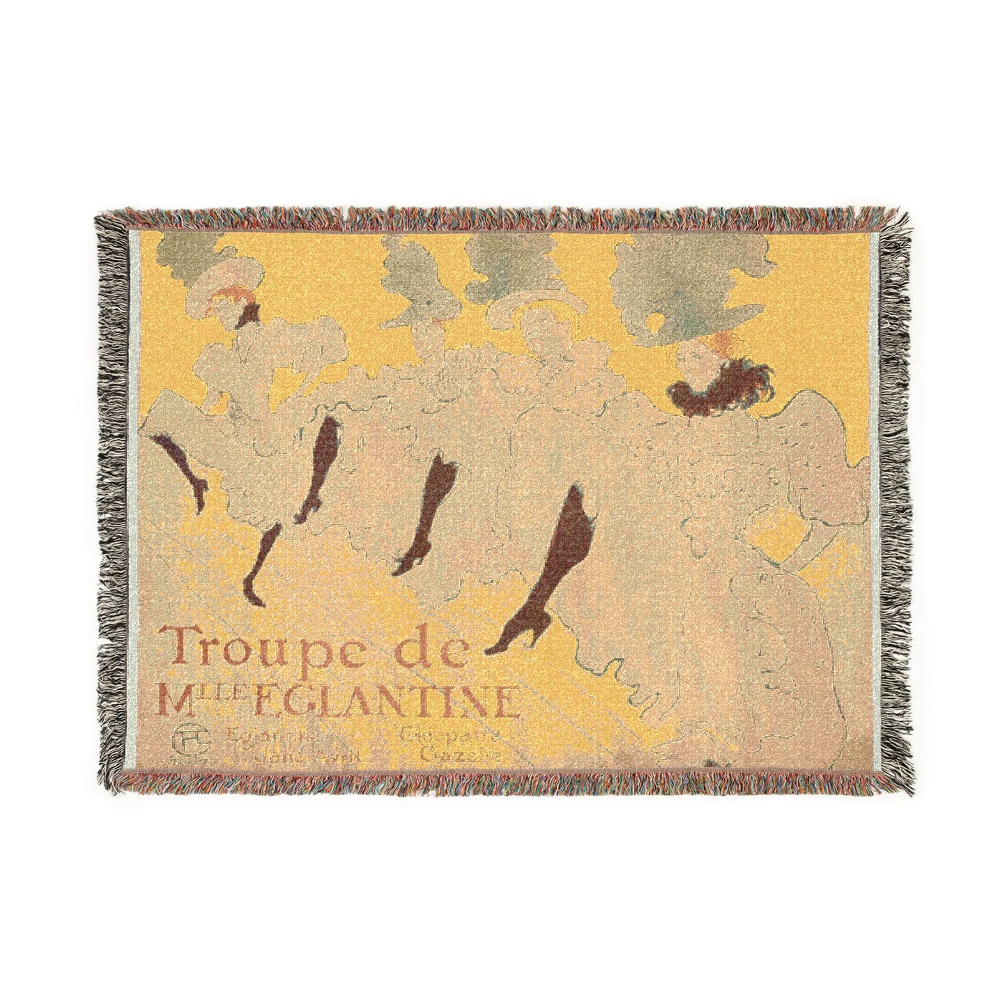 Henri de Toulouse-Lautrec - Mademoiselle Eglantine's Troupe | Woven Tapestry Blanket