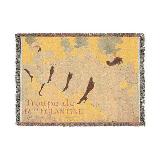 Mademoiselle Eglantine's — Toulouse-Lautrec Tapestry Blanket