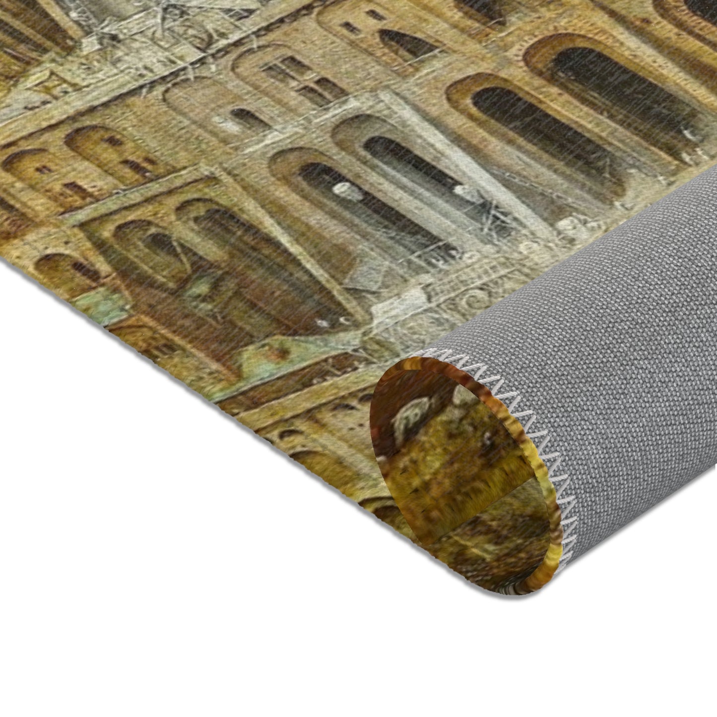 Pieter Bruegel the Elder - The Tower of Babel (Rotterdam) - Google Art Project - edited | Area Rug