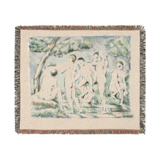 Small Bathers — Cézanne Tapestry Blanket