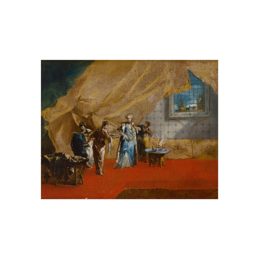 A Sultana Taking Coffee in the Harem — Giovanni Antonio Guardi Fine Art Poster