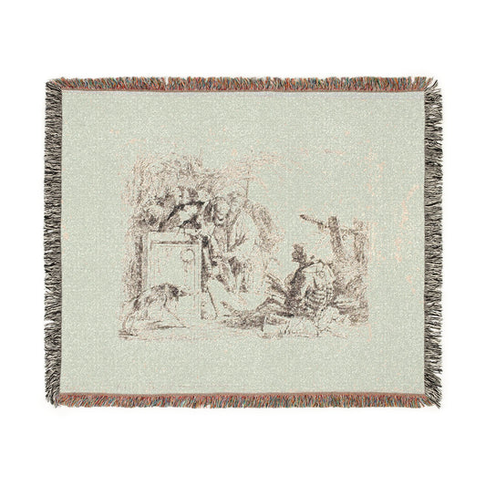 Death Giving Audience — Tiepolo Tapestry Blanket