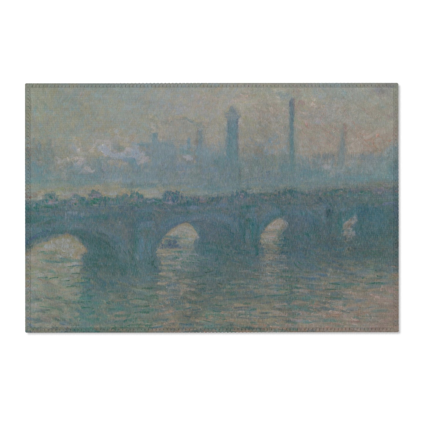 Claude Monet - Waterloo Bridge, Gray Weather | Area Rug