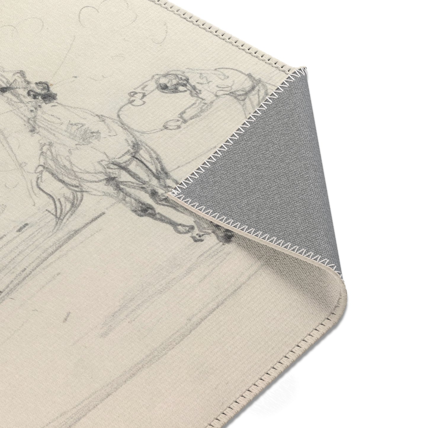 Henri de Toulouse-Lautrec - Sketchbook, 1880 | Area Rug