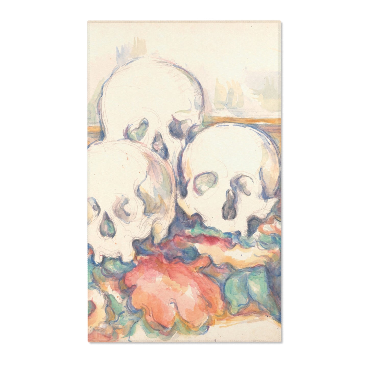 Paul Cezanne - The Three Skulls | Area Rug