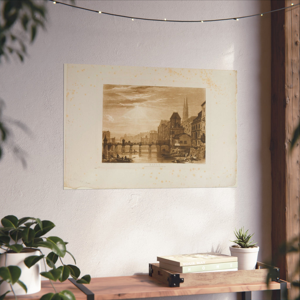Basle, plate 5 from Liber Studiorum — Joseph Mallord William Turner Fine Art Poster