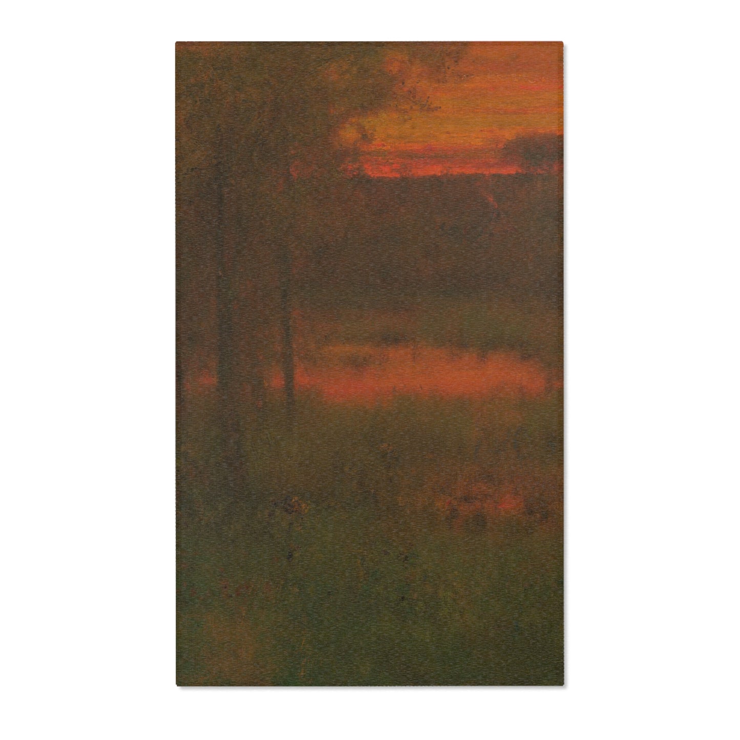 George Inness - Landscape, Sunset | Area Rug