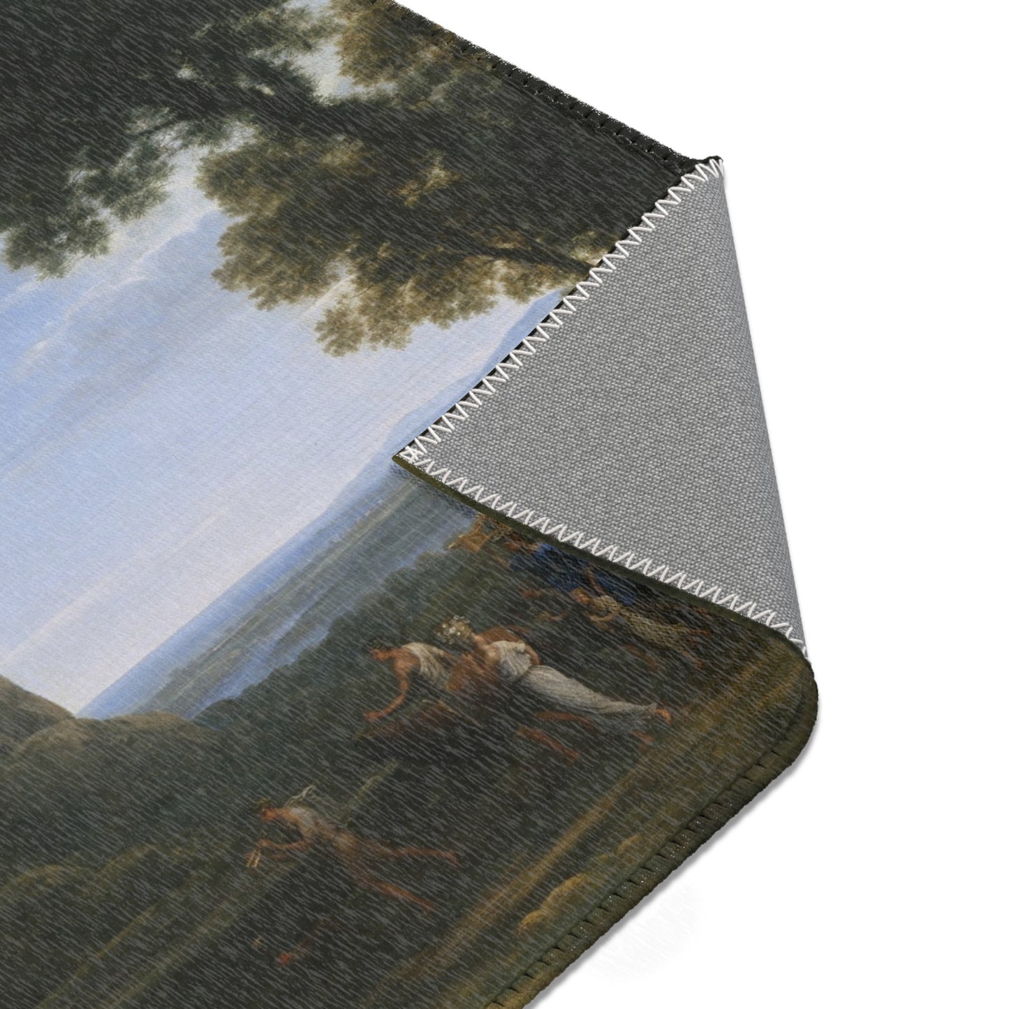 Claude Lorrain - View of Delphi with a Procession | Area Rug