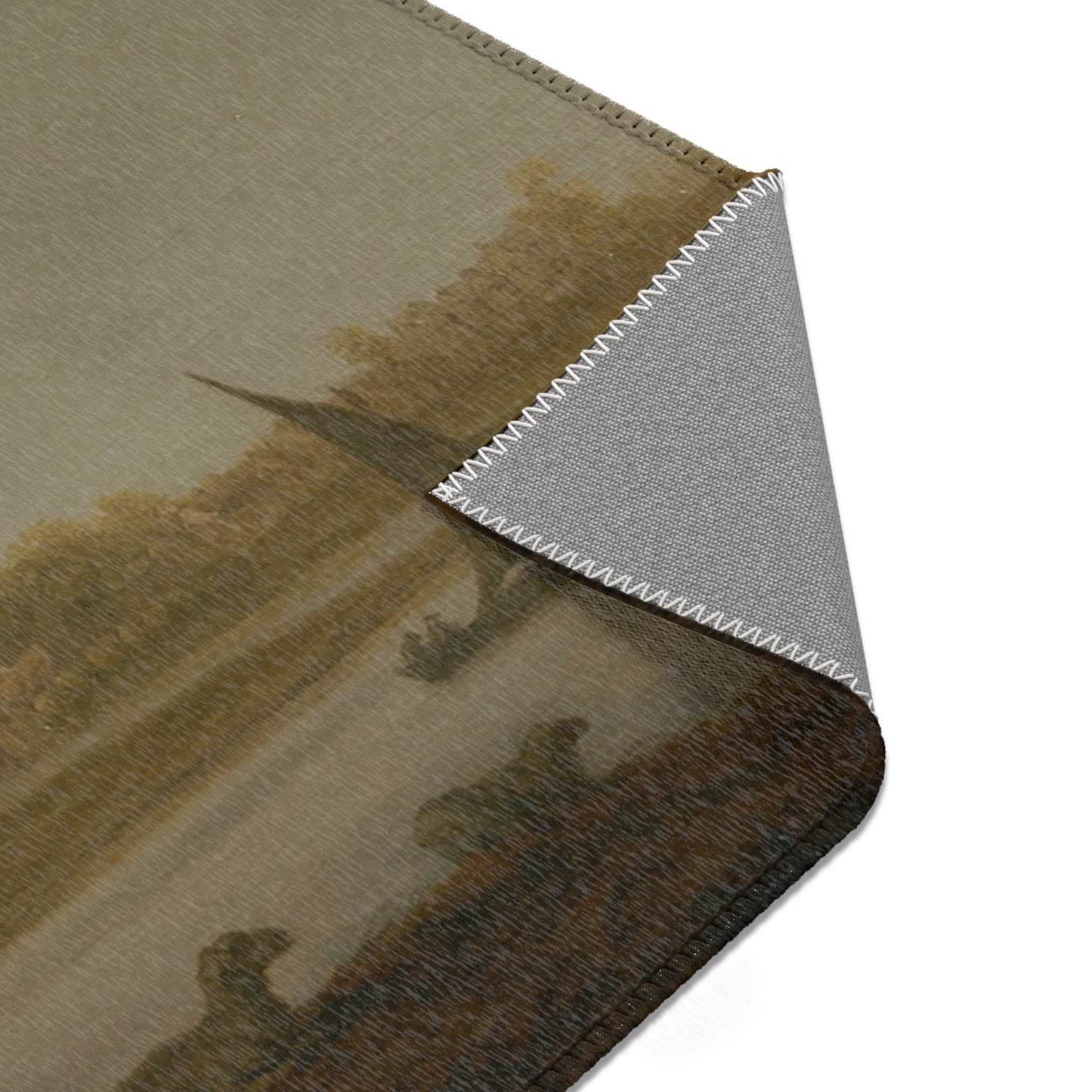 Aelbert Cuyp - A View of Vianen with a Herdsman and Cattle by a River | Area Rug