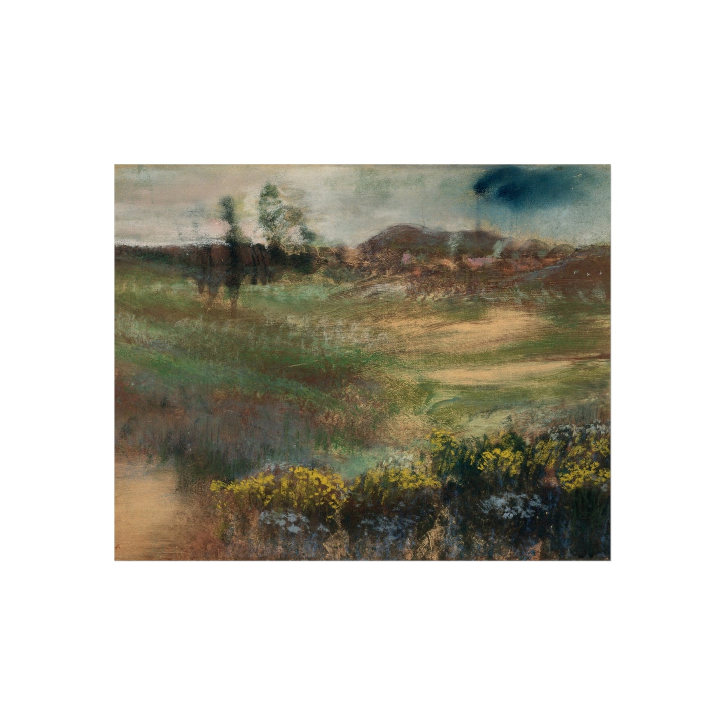 Hilaire Germain Edgar Degas - Landscape with Smokestacks | Fine Art Poster