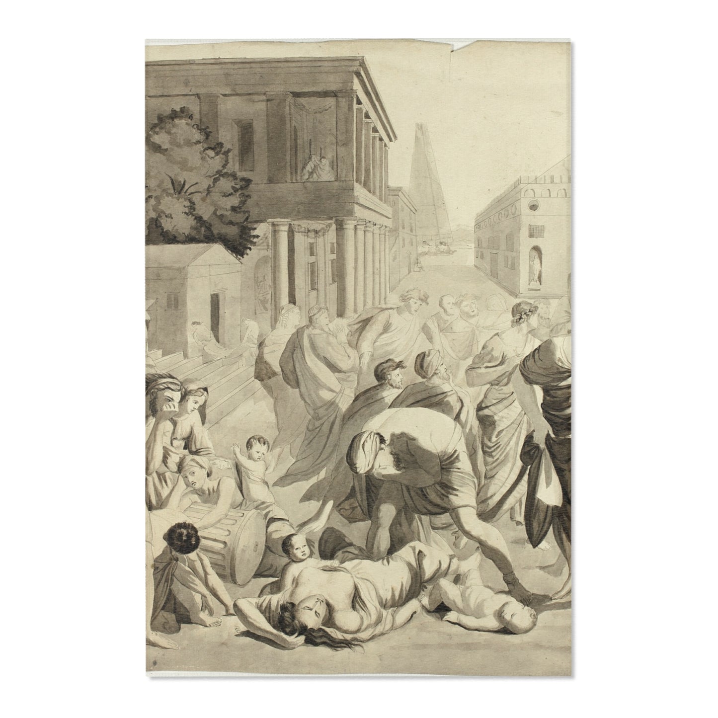 Nicolas Poussin - Plague of Ashdod | Area Rug