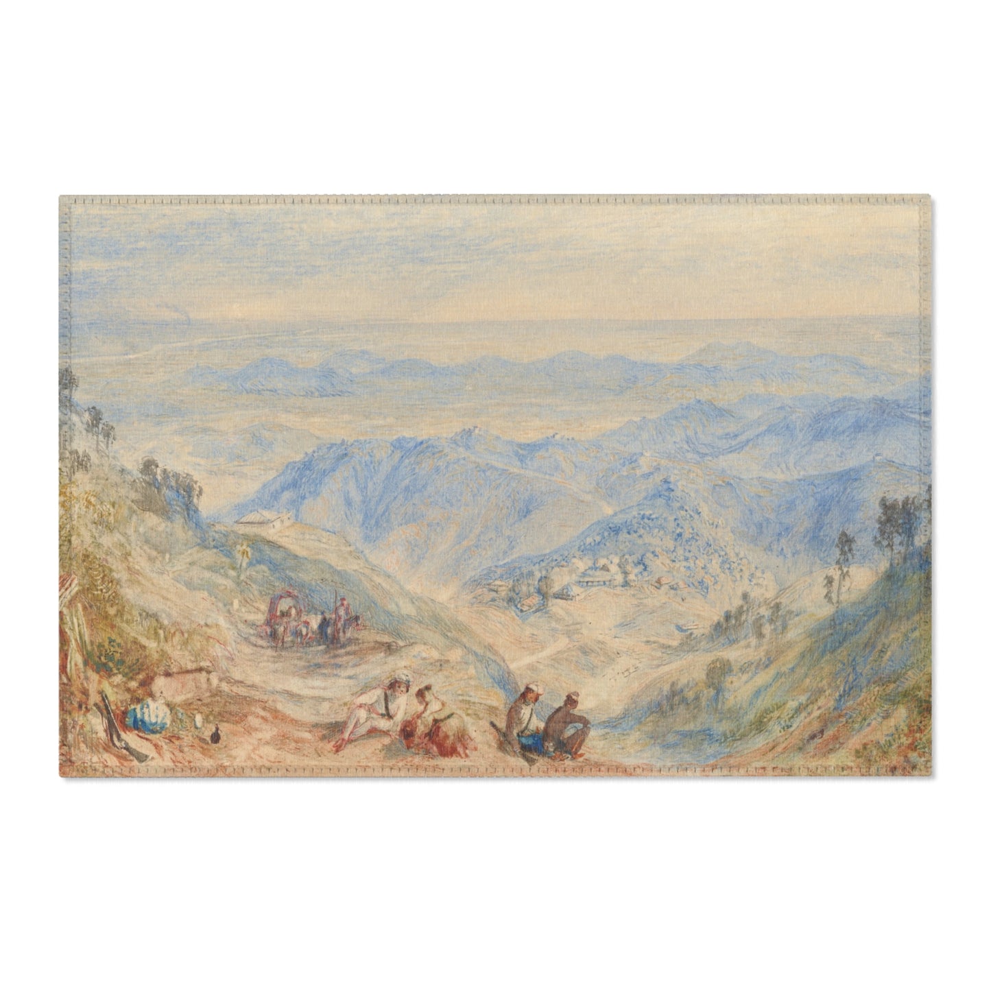 Joseph Mallord William Turner - Mussooree and the Dhoon from Landour | Area Rug