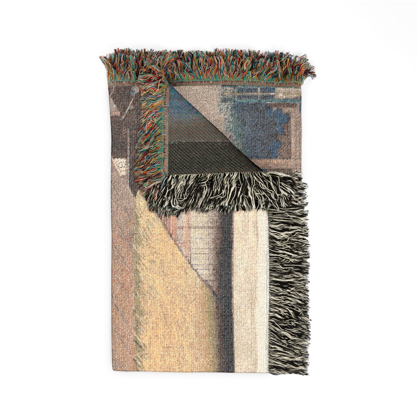 Shimosuwa, from Sixty-Nine Stations of the Kisokaidō Woven Throw Blanket
