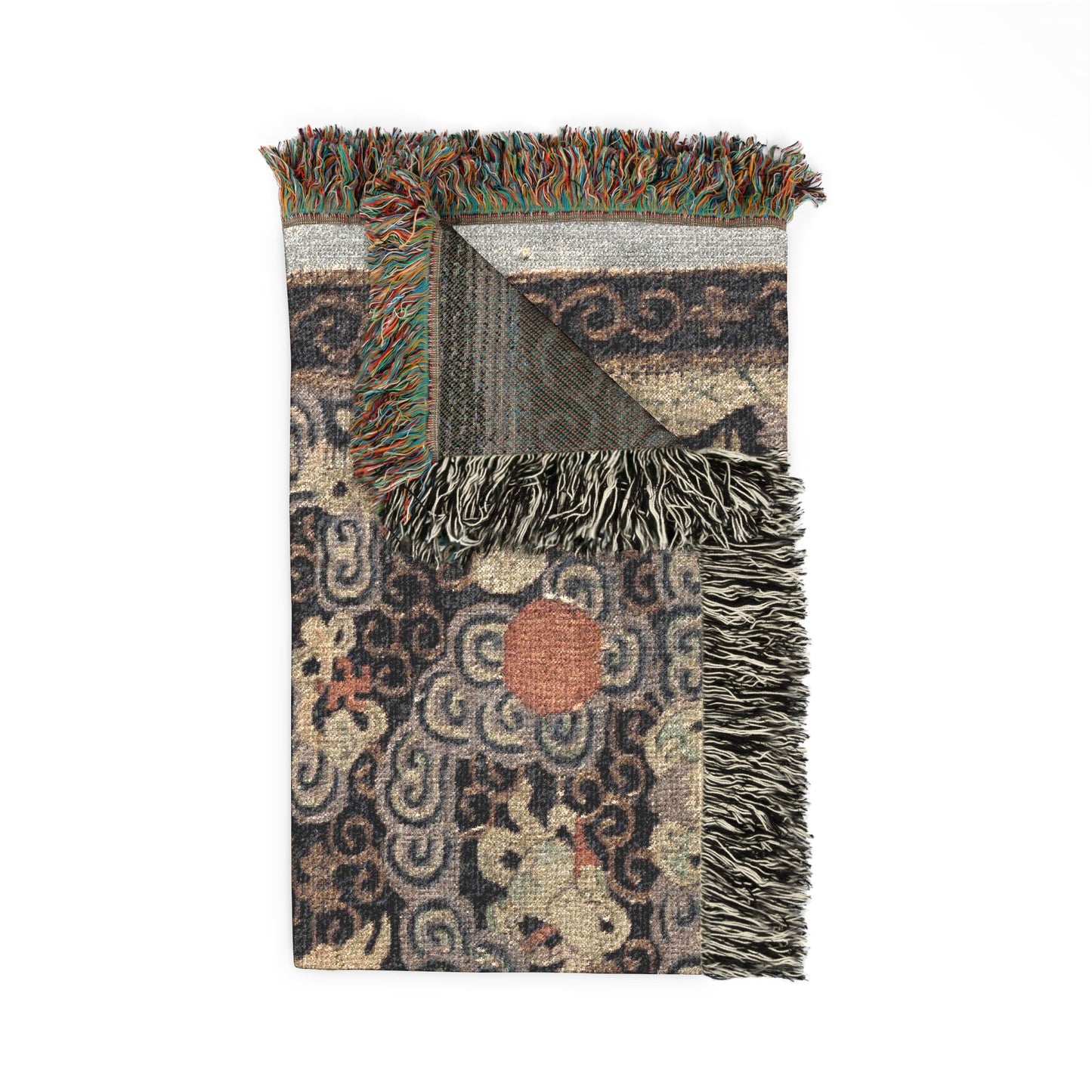 134_rank-badge-buzi | Woven Tapestry Blanket