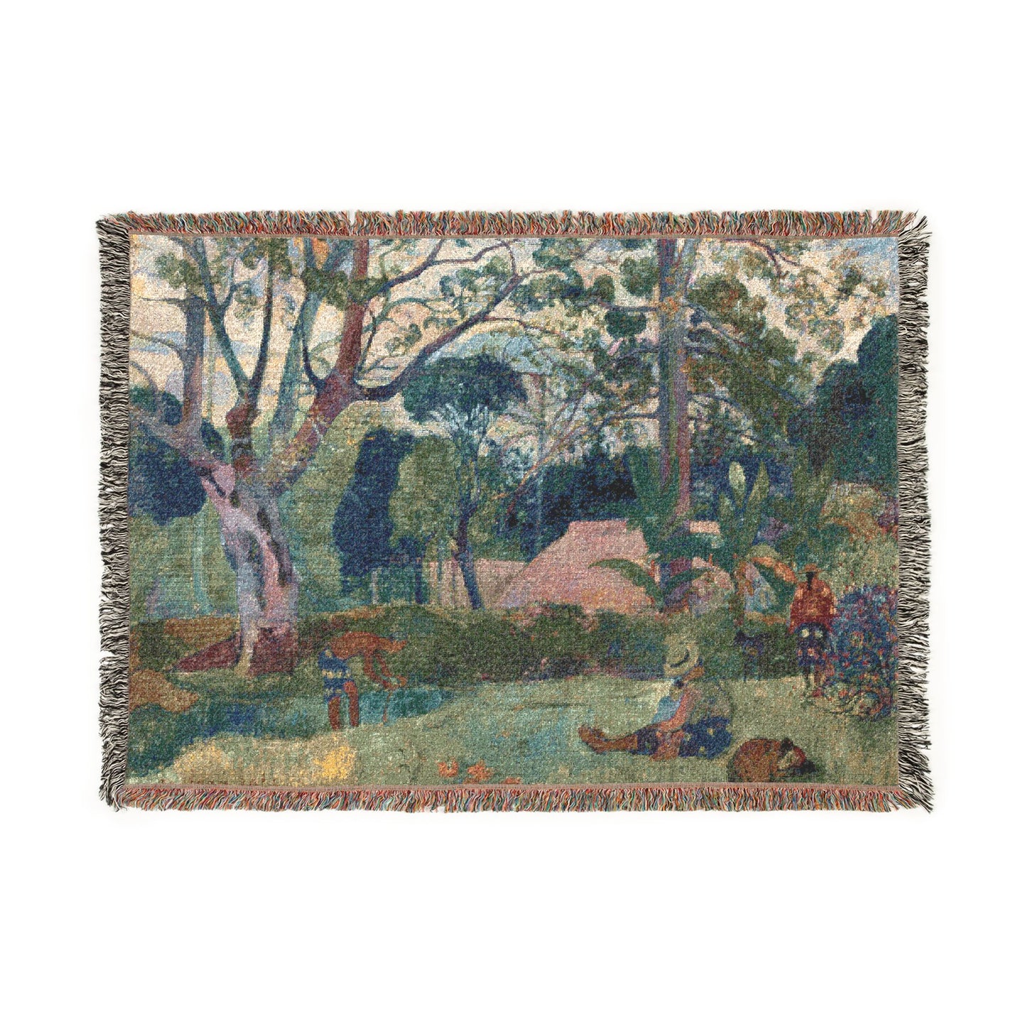 Paul Gauguin - Te raau rahi (The Big Tree) | Woven Tapestry Blanket