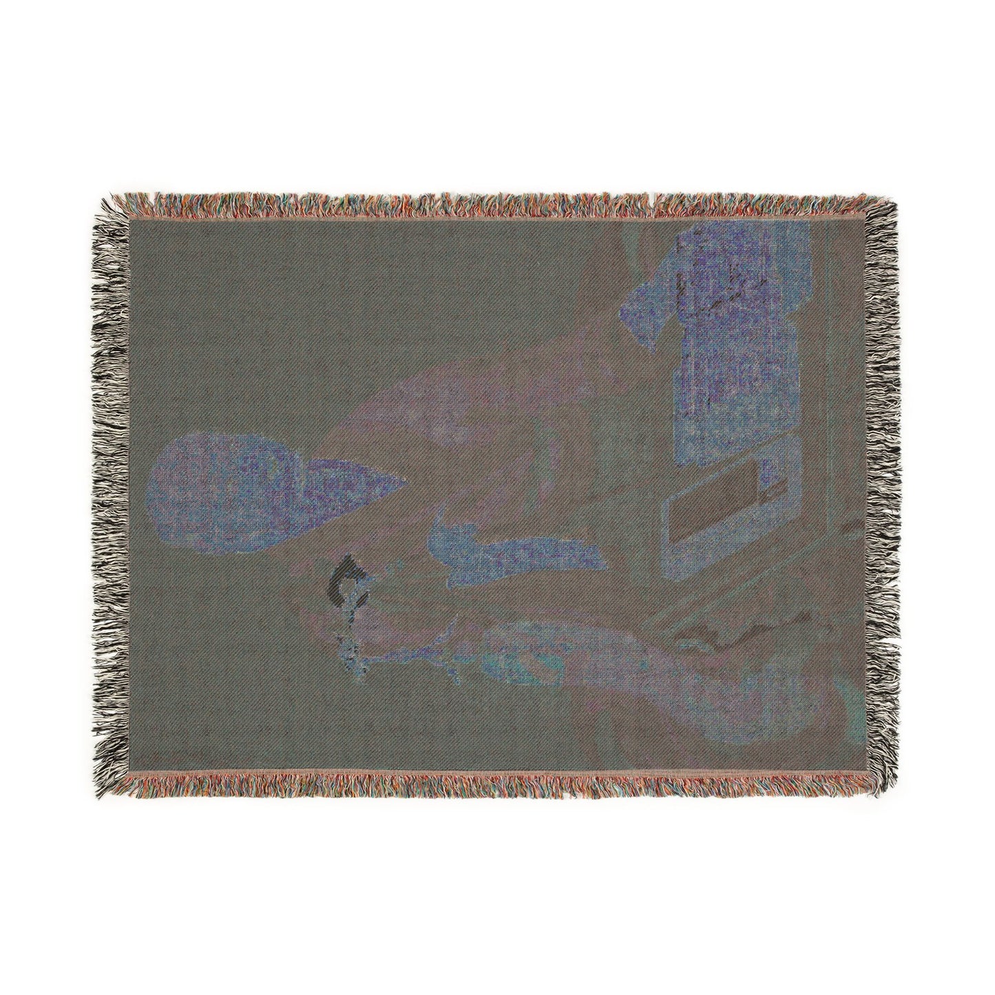 Portrait of the Great Master Yeongwoldang Eungjin Woven Throw Blanket