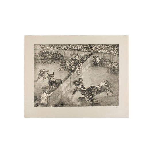 Bullfight in a Divided Ring — Francisco de Goya Fine Art Poster