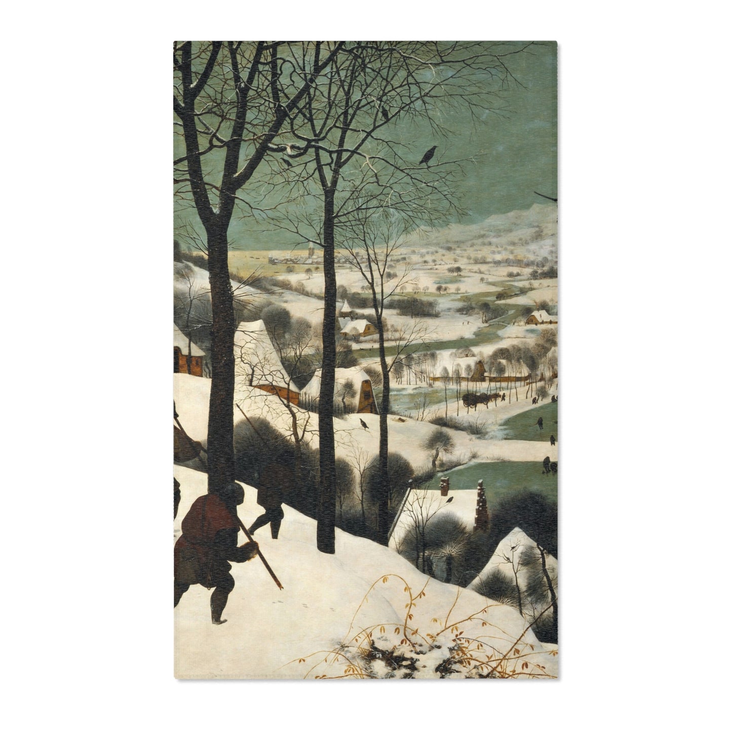 Pieter Bruegel the Elder - Hunters in the Snow (Winter) - Google Art Project | Area Rug