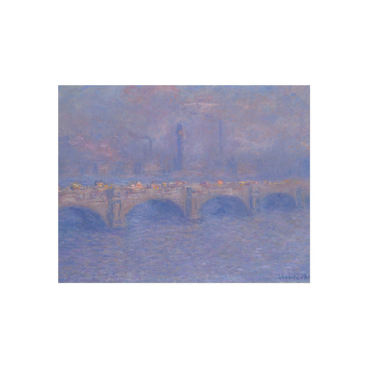 Waterloo Bridge, Sunlight Effect — Claude Monet Fine Art Poster