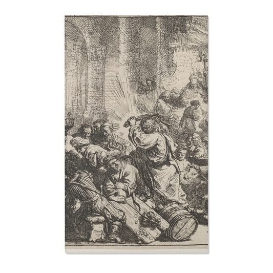 Christ Driving the Money Changers — Rembrandt Area Rug