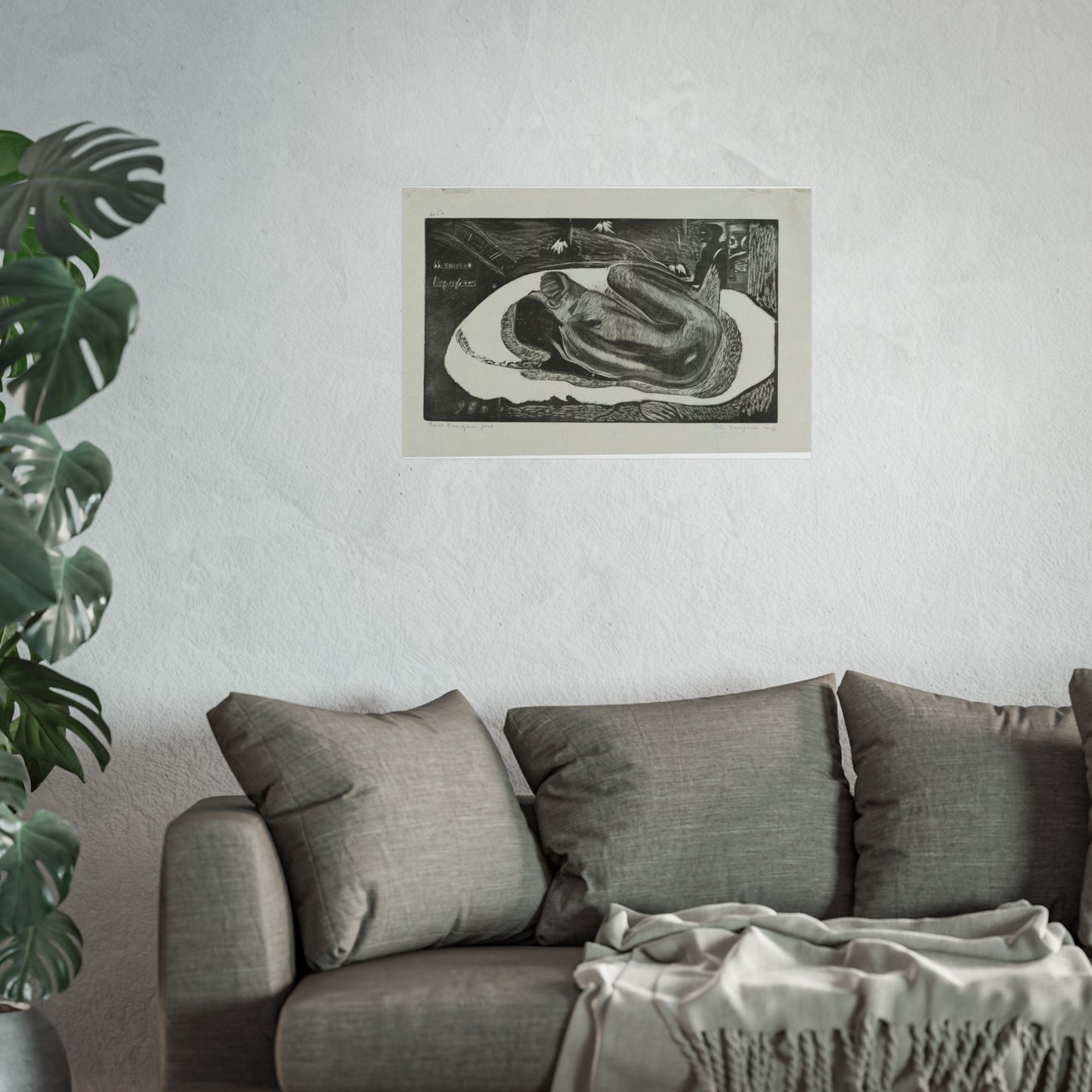 Paul Gauguin - Manao tupapau (She Thinks of the Ghost or The Ghost Thinks of Her), from the Noa Noa Suite | Fine Art Poster