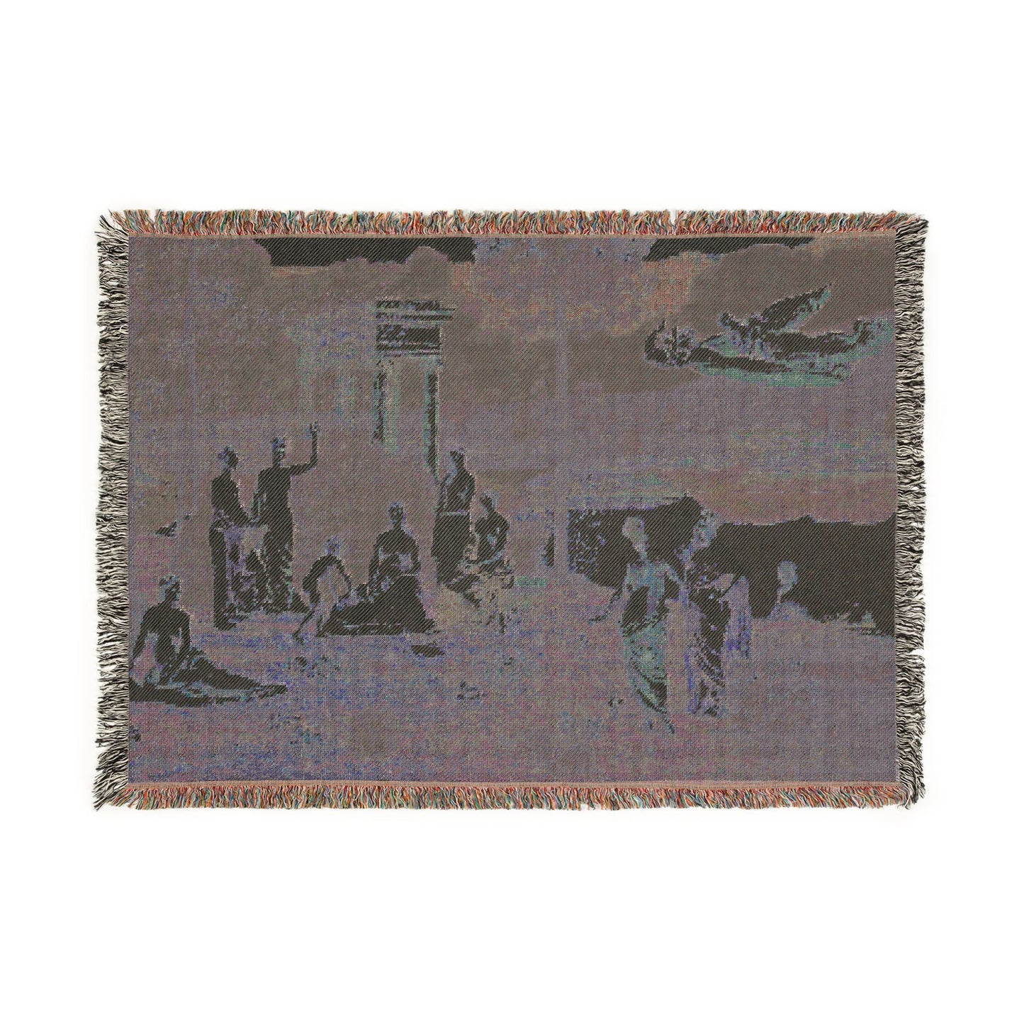 Pierre Puvis de Chavannes - The Sacred Grove, Beloved of the Arts and the Muses | Woven Tapestry Blanket