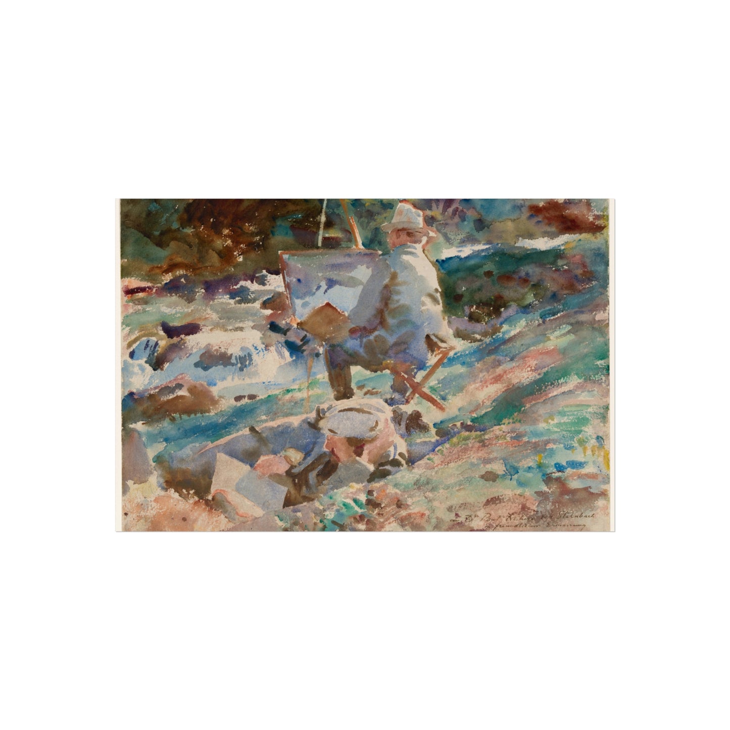 John Singer Sargent - An Artist at His Easel | Fine Art Poster