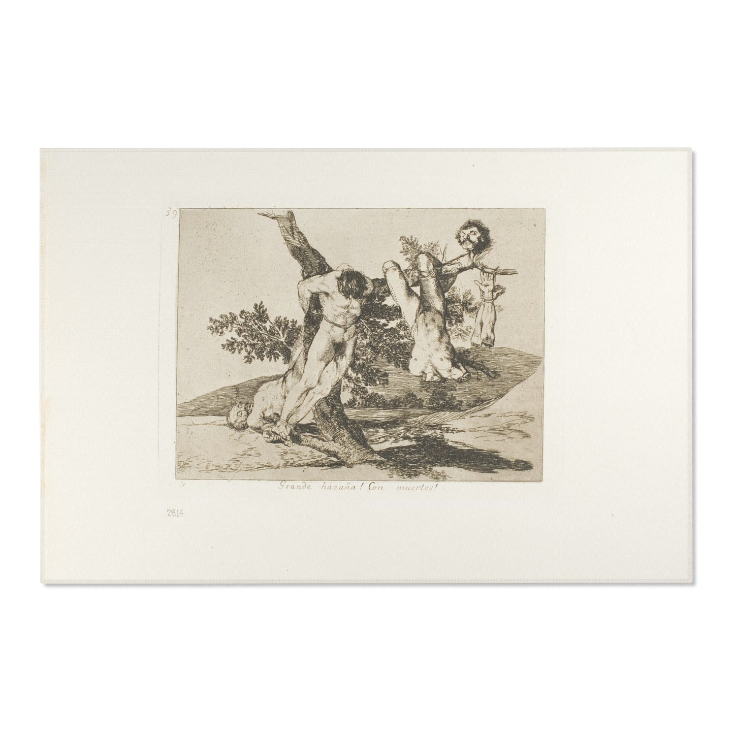 Francisco José de Goya y Lucientes - A Heroic Feat! With Dead Men!, plate 39 from The Disasters of War | Area Rug