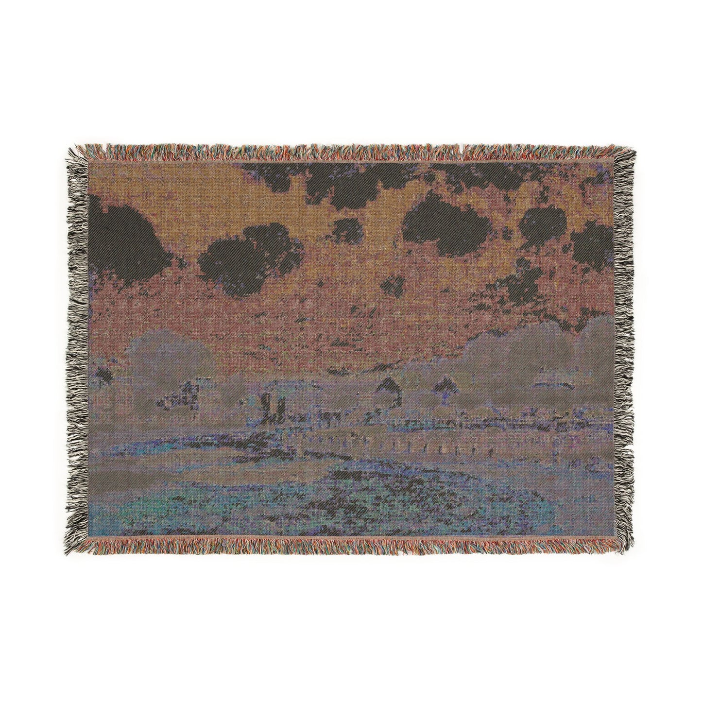 Alfred Sisley - Watering Place at Marly | Woven Tapestry Blanket