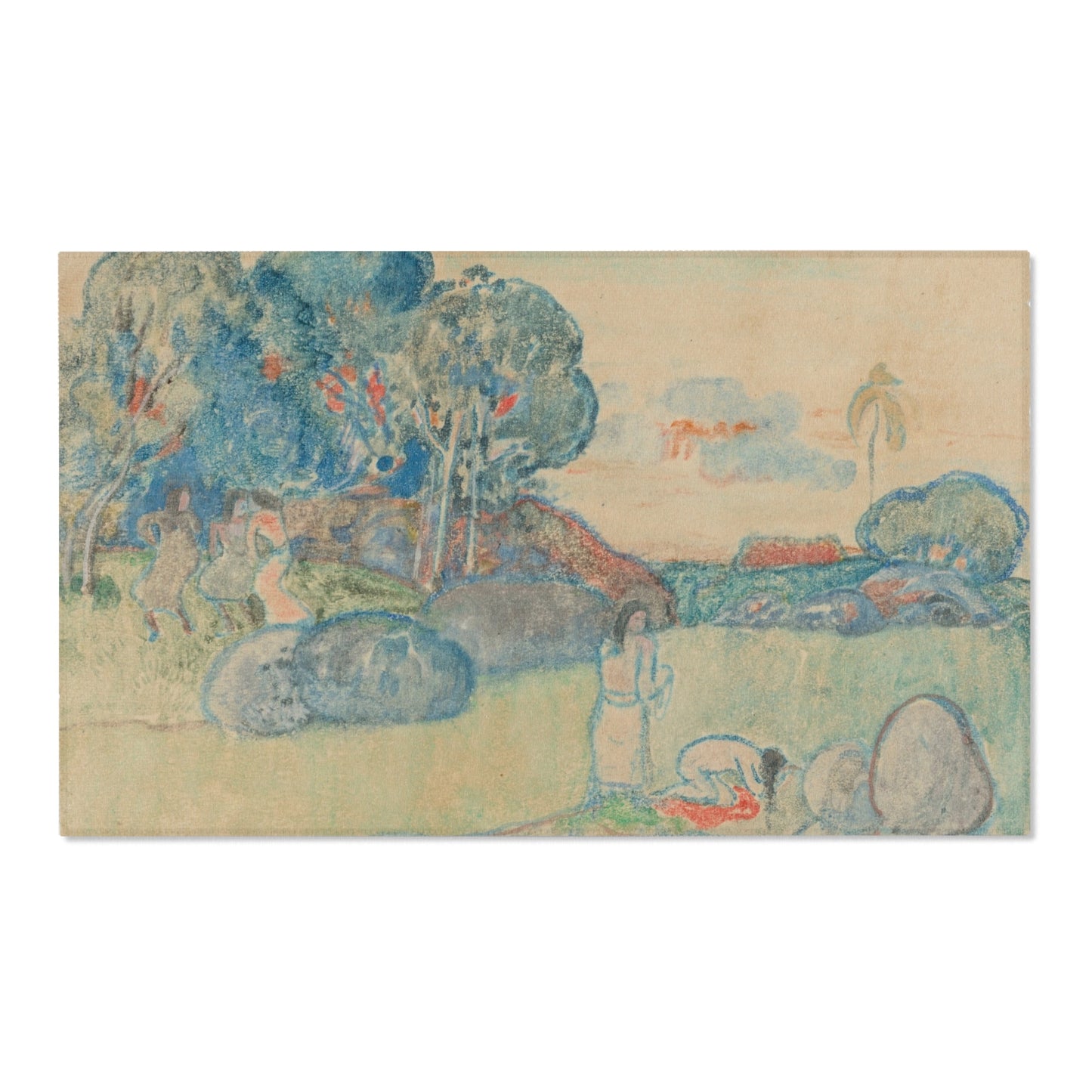 Paul Gauguin - Tahitian Landscape | Area Rug