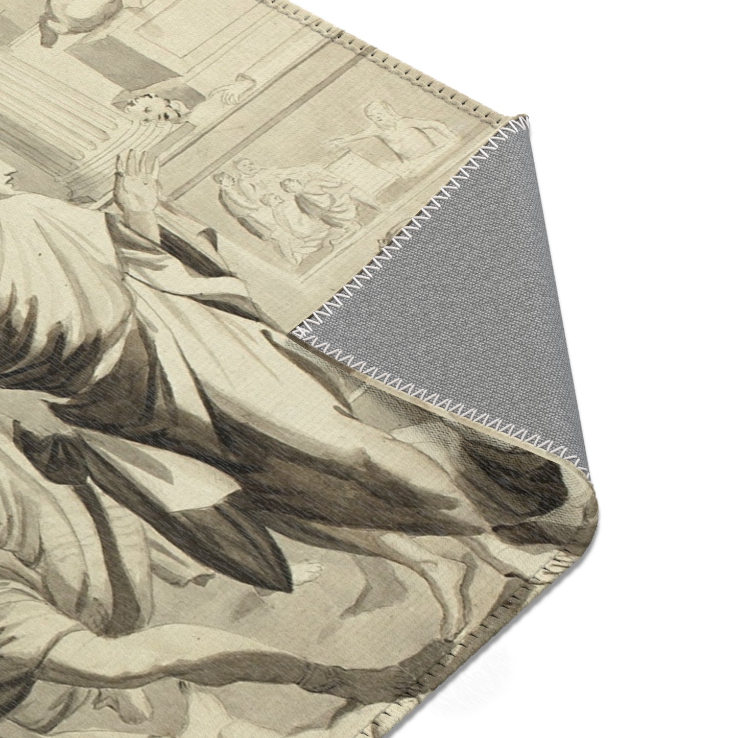 Nicolas Poussin - Plague of Ashdod | Area Rug