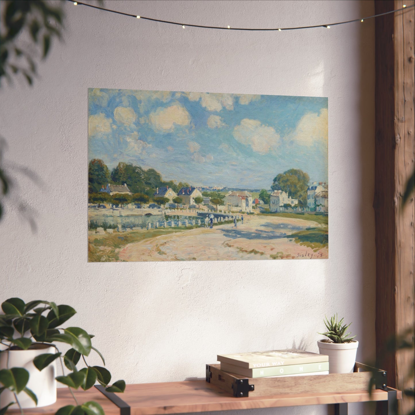 Alfred Sisley - Watering Place at Marly | Fine Art Poster