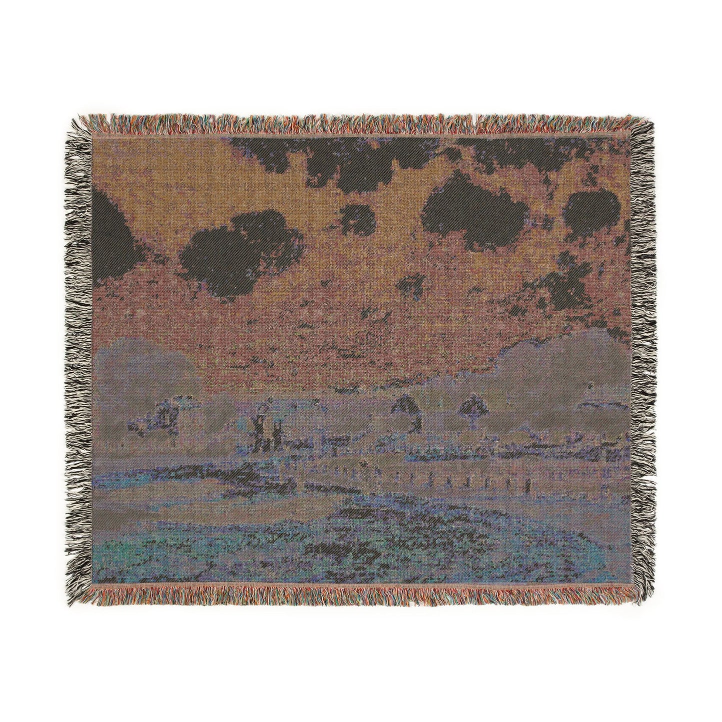Alfred Sisley - Watering Place at Marly | Woven Tapestry Blanket