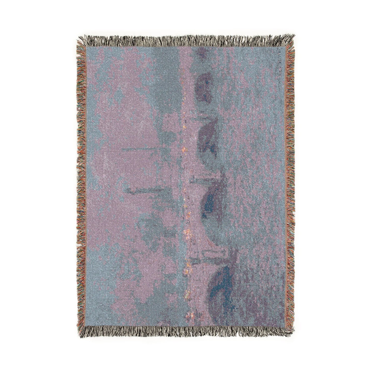 Claude Monet - Waterloo Bridge, Sunlight Effect | Woven Tapestry Blanket