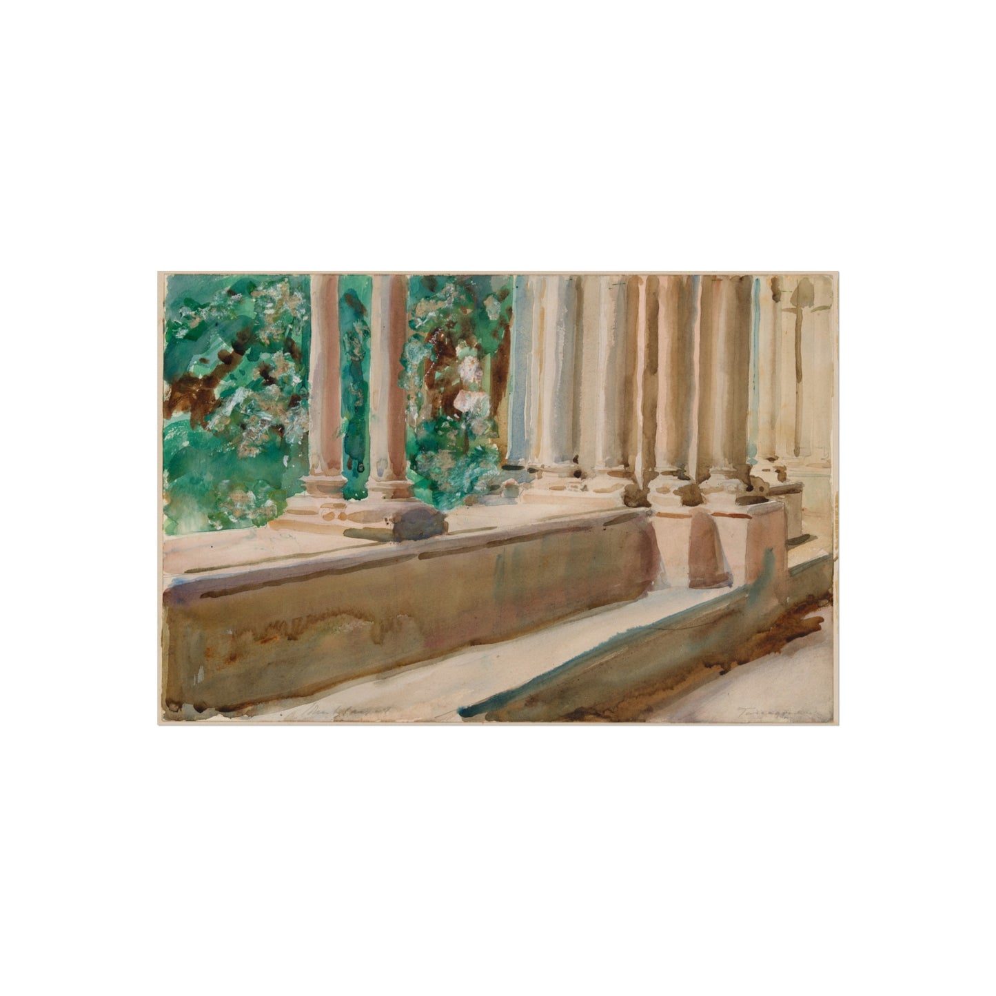 John Singer Sargent - Tarragona Terrace and Garden | Fine Art Poster
