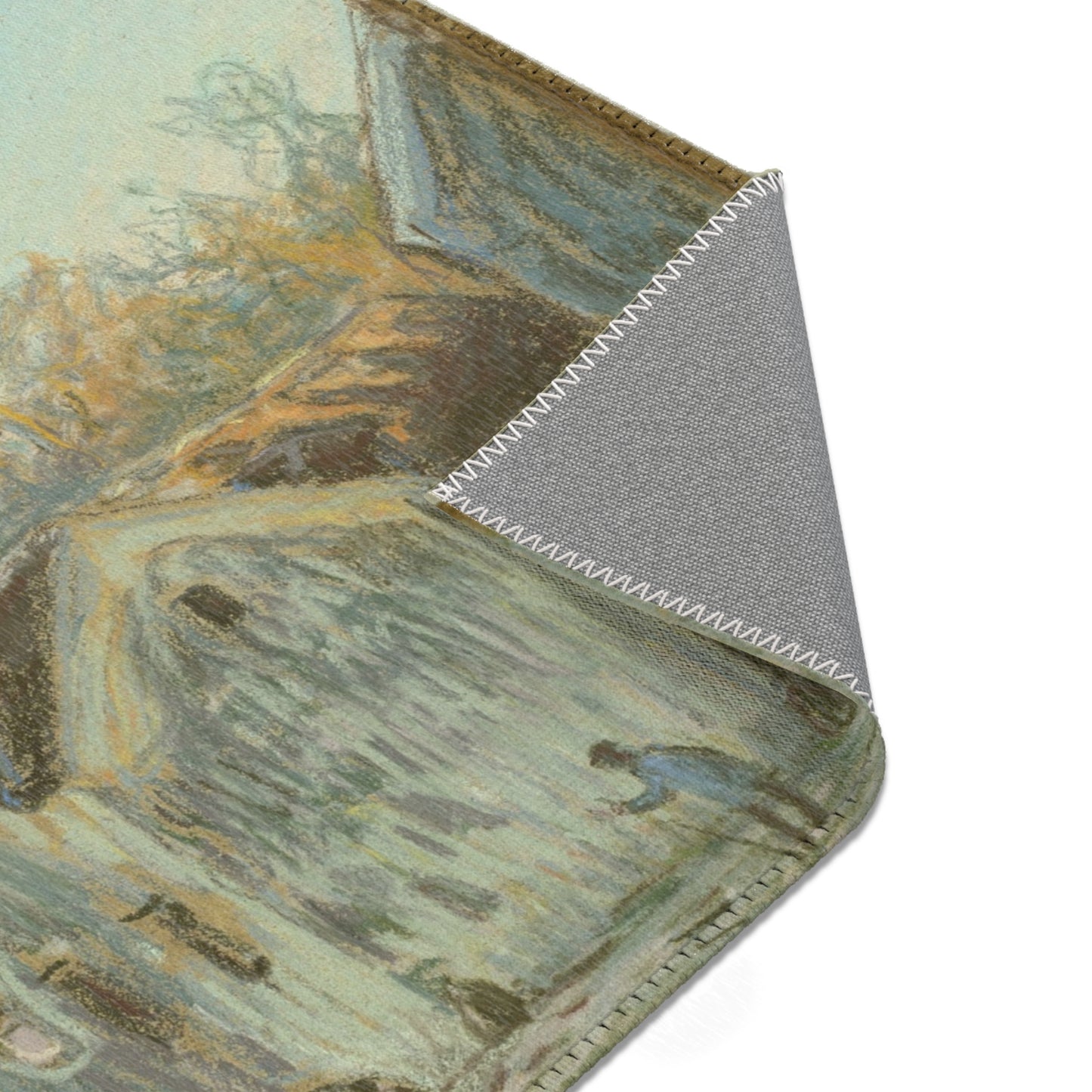 Alfred Sisley - A Corner of Moret-sur-Loing | Area Rug