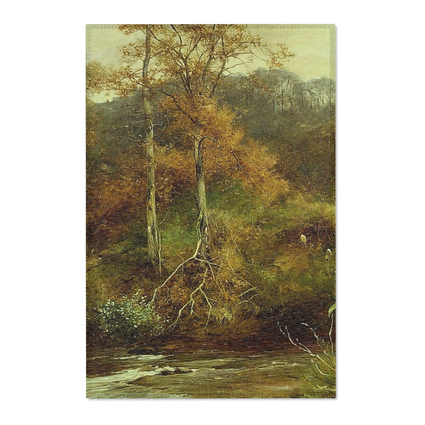 David Bates - Autumn River Scene, The Brook | Area Rug